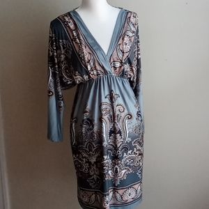 Bailey Blue Boho Dress L